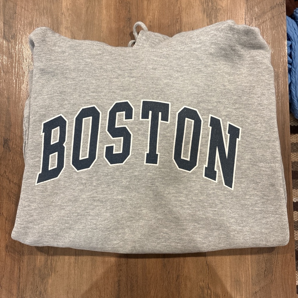 Brandy Melville Gray Boston Hoodie